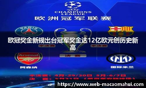 欧冠奖金新规出台冠军奖金达12亿欧元创历史新高